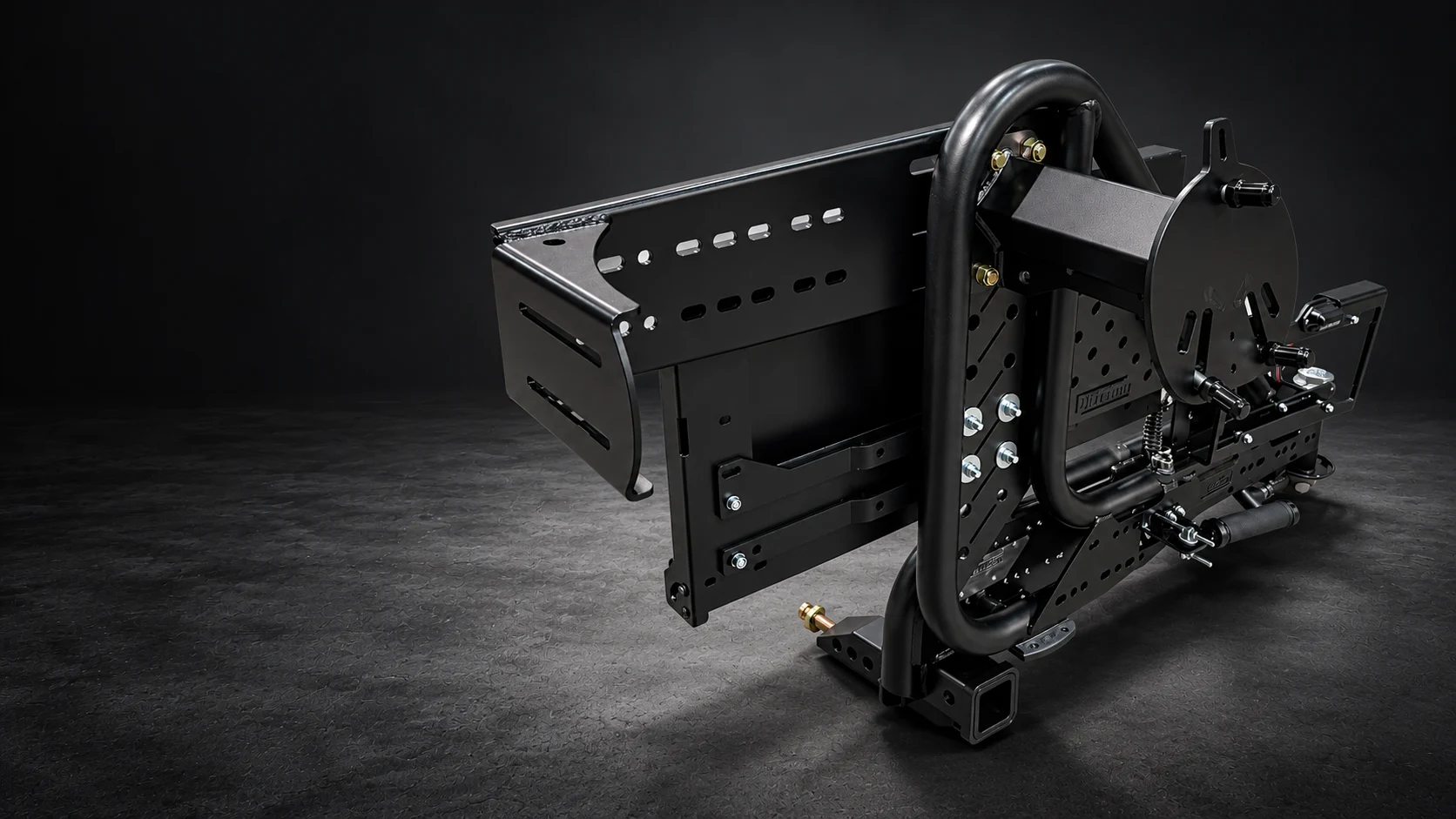 TrailSwing tire-mount side at a three-quarter angle