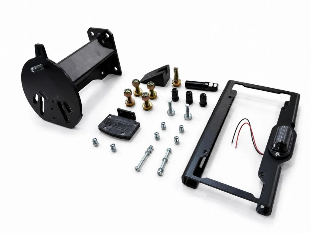 Base TrailSwing included components — three-quarter view